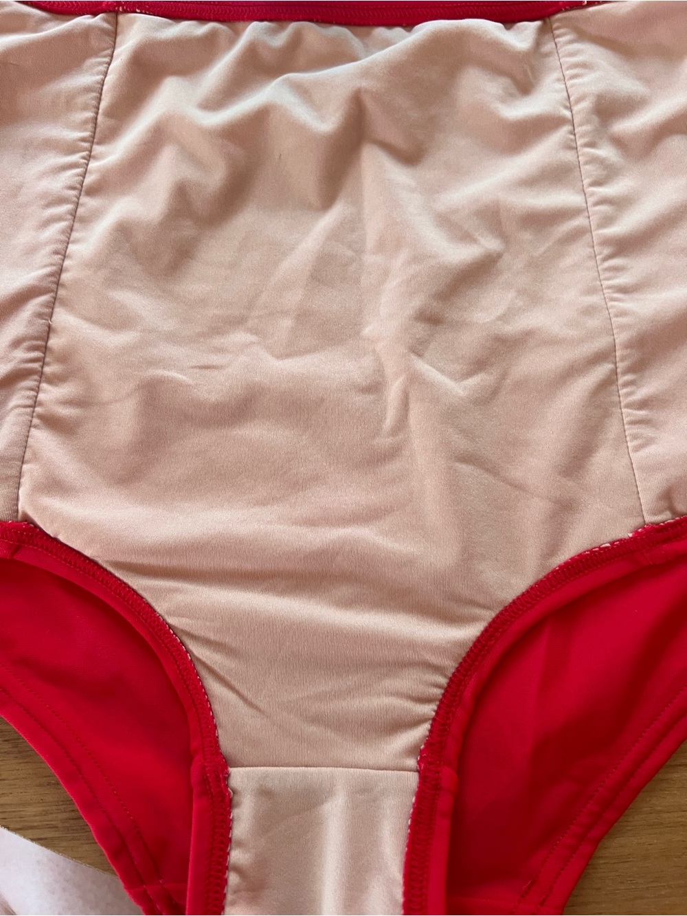 J. Crew Coral / Tomato Red High-rise Retro Style Full-Coverage Bikini. S. NWOT. - Picture 8 of 8